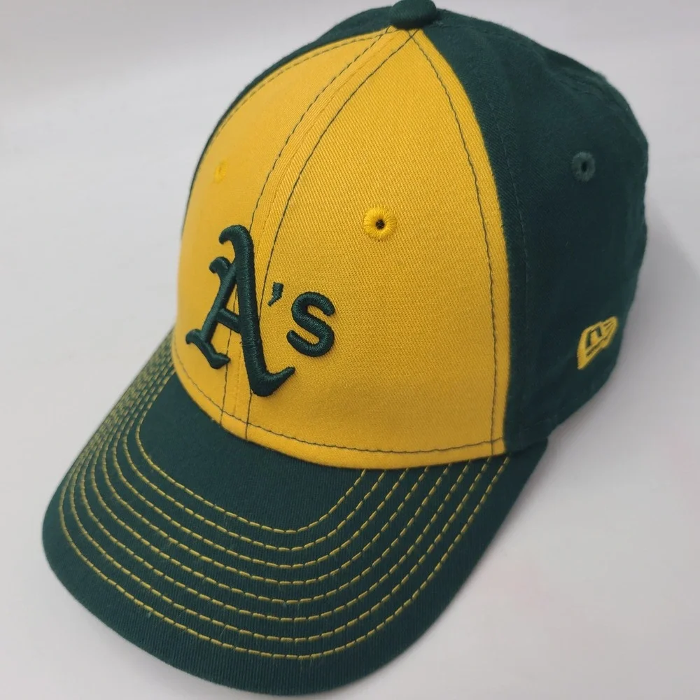 Child Oakland Athletics Hat Snapback 9Forty New Era Green Yellow MLB A's Boys